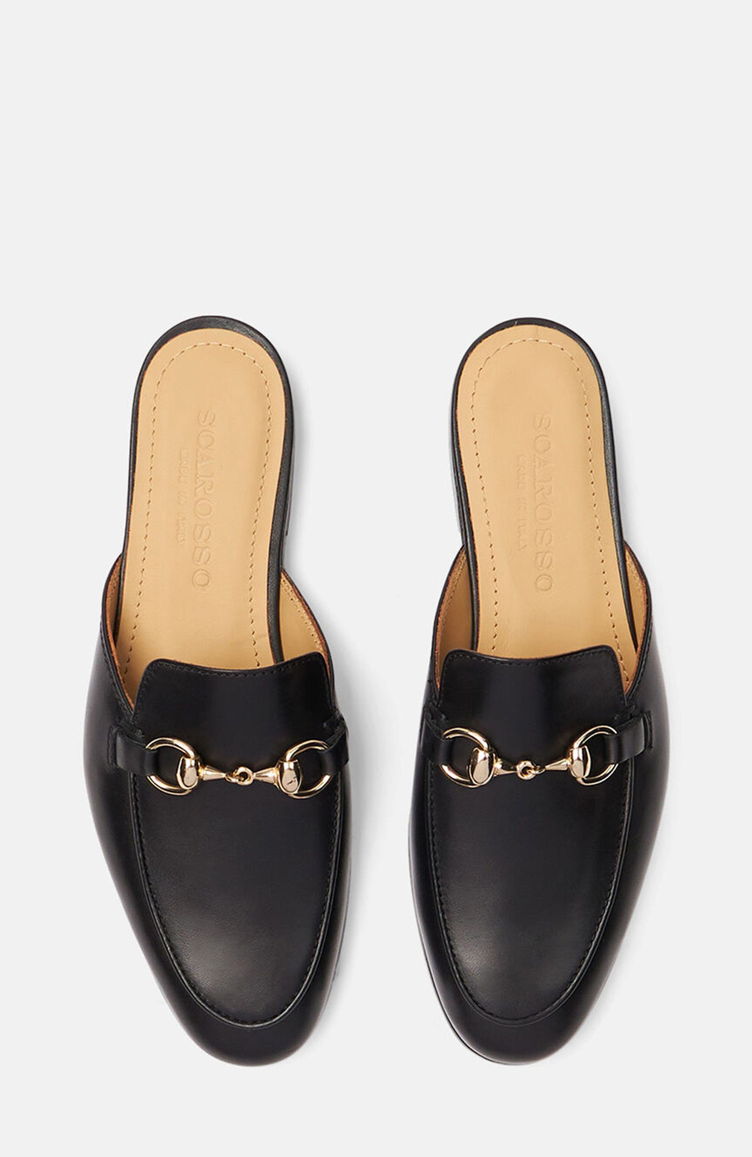 SCAROSSO Serena Mules, Alternate, color, Black - Calf