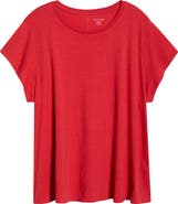 Eileen Fisher Crewneck Organic Cotton T-Shirt