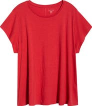 Eileen Fisher Crewneck Organic Cotton T-Shirt