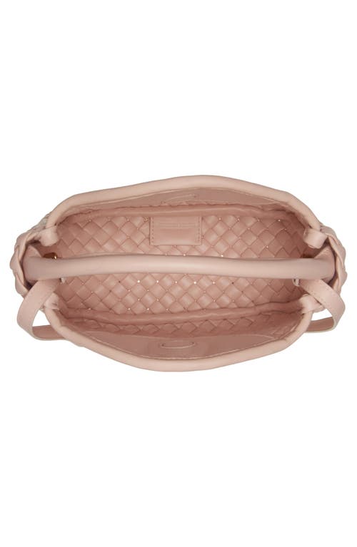 Bottega Veneta Mini Lambskin Cobble Top-handle Bag In Cameo-muse Brass