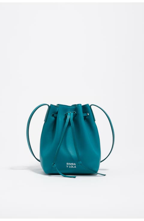 Small Leather Bucket Bag