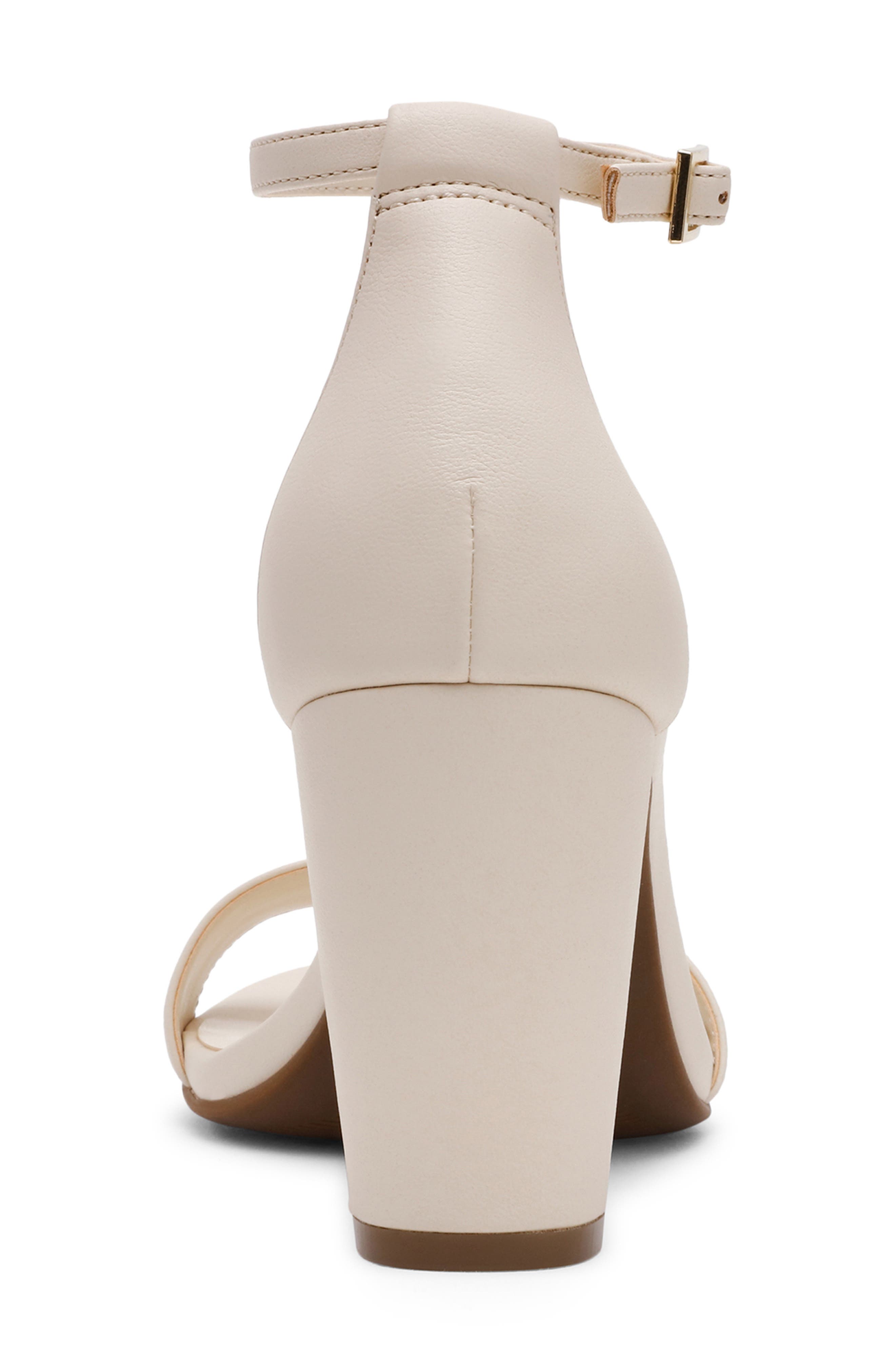 Anne Klein Kourtney Ankle Strap Sandal, Alternate, color, Bone