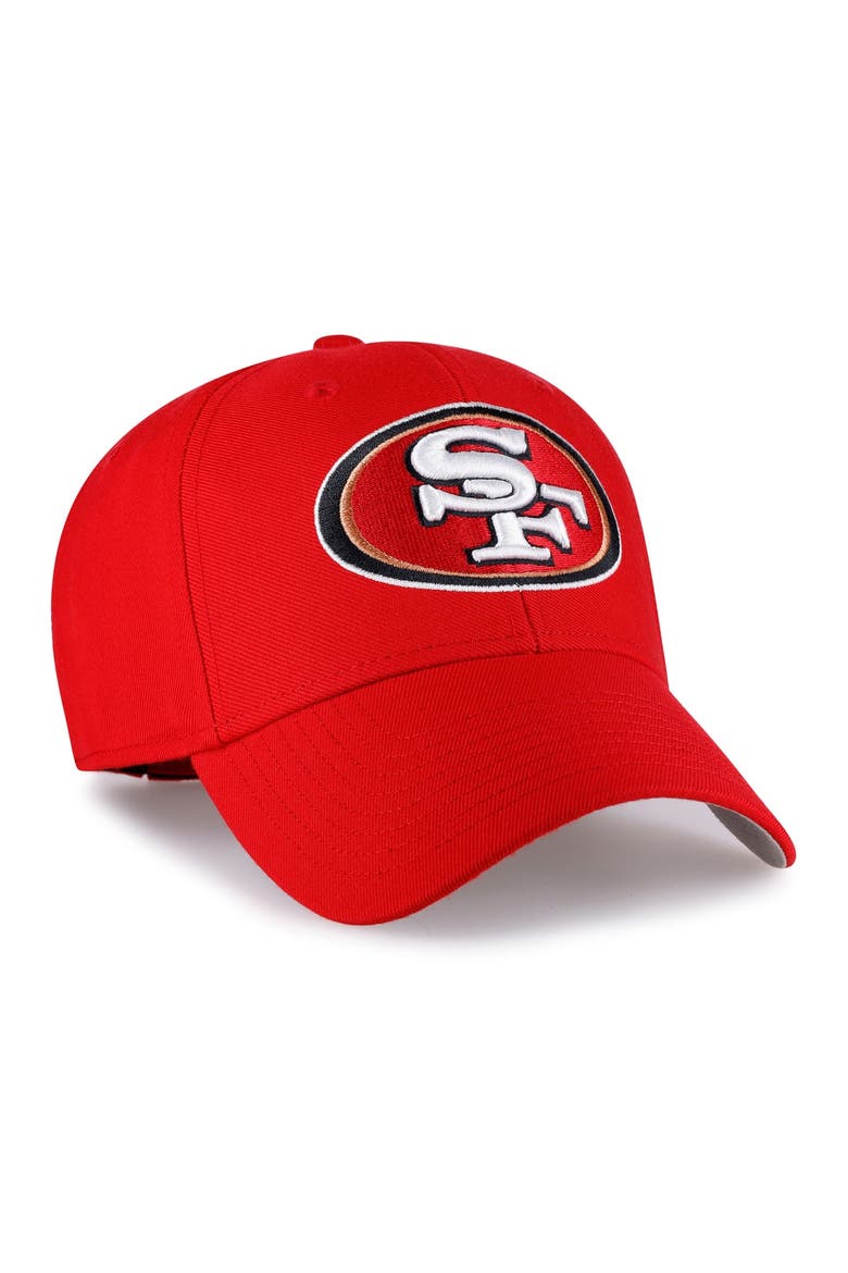 Men's '47  Scarlet San Francisco 49ers MVP Adjustable Hat, Alternate, color, Scarlet