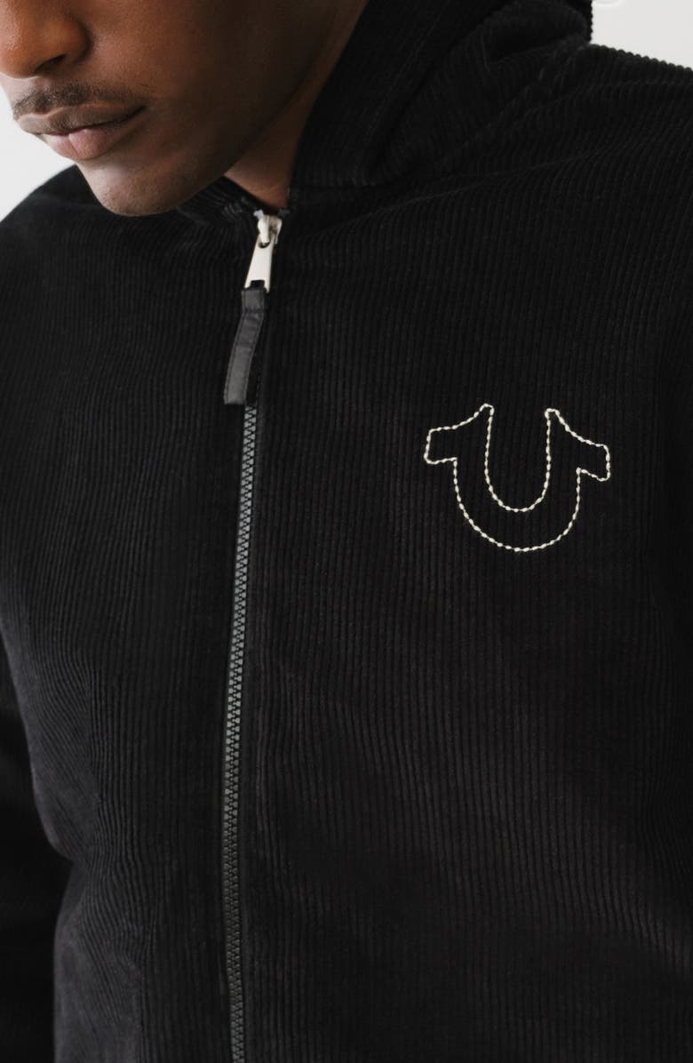 True Religion Vintage Hooded Cotton Corduroy Jacket, Alternate, color,