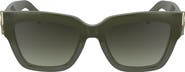 Longchamp 53mm Gradient Modified Rectangular Sunglasses