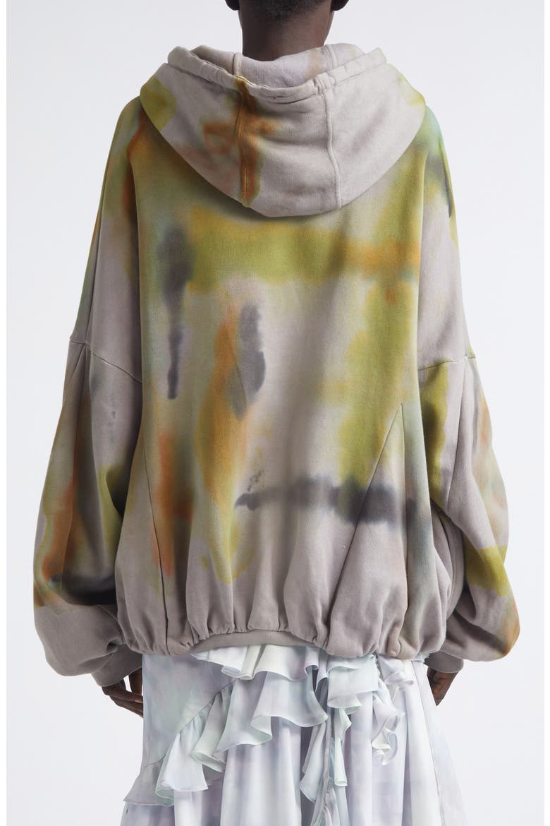 Fleece Zip-Up Hoodie, Alternate, color, PAINTED FOG