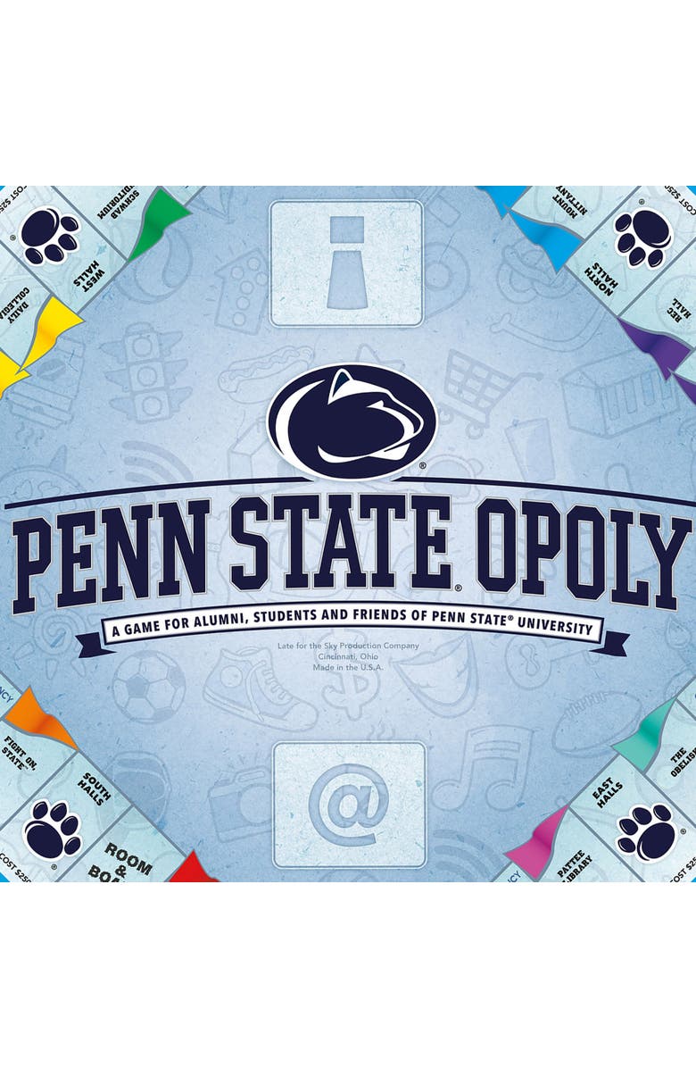 Late for the Sky Penn Stateopoly Family Board Game, Alternate, color, Multicolored