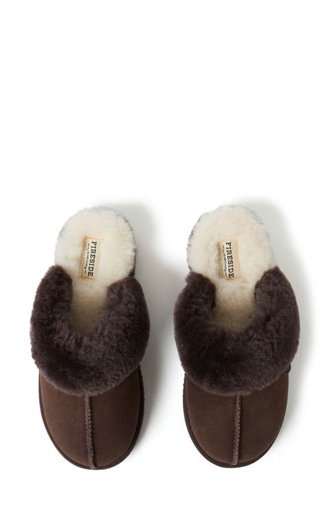Sydney Water Resistant Genuine Shearling Scuff Slipper - Wide Width Available (Women)