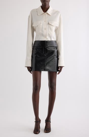 【関税&送料込】Courreges Black Belted Vinyl Mini Skirt Courrèges Black Belted Vinyl Mini Skirt | TheDoubleF