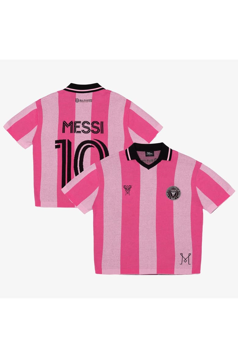 Unisex Peace Collective Lionel Messi Pink Inter Miami CF Knit Fashion Top, Main, color, Pink