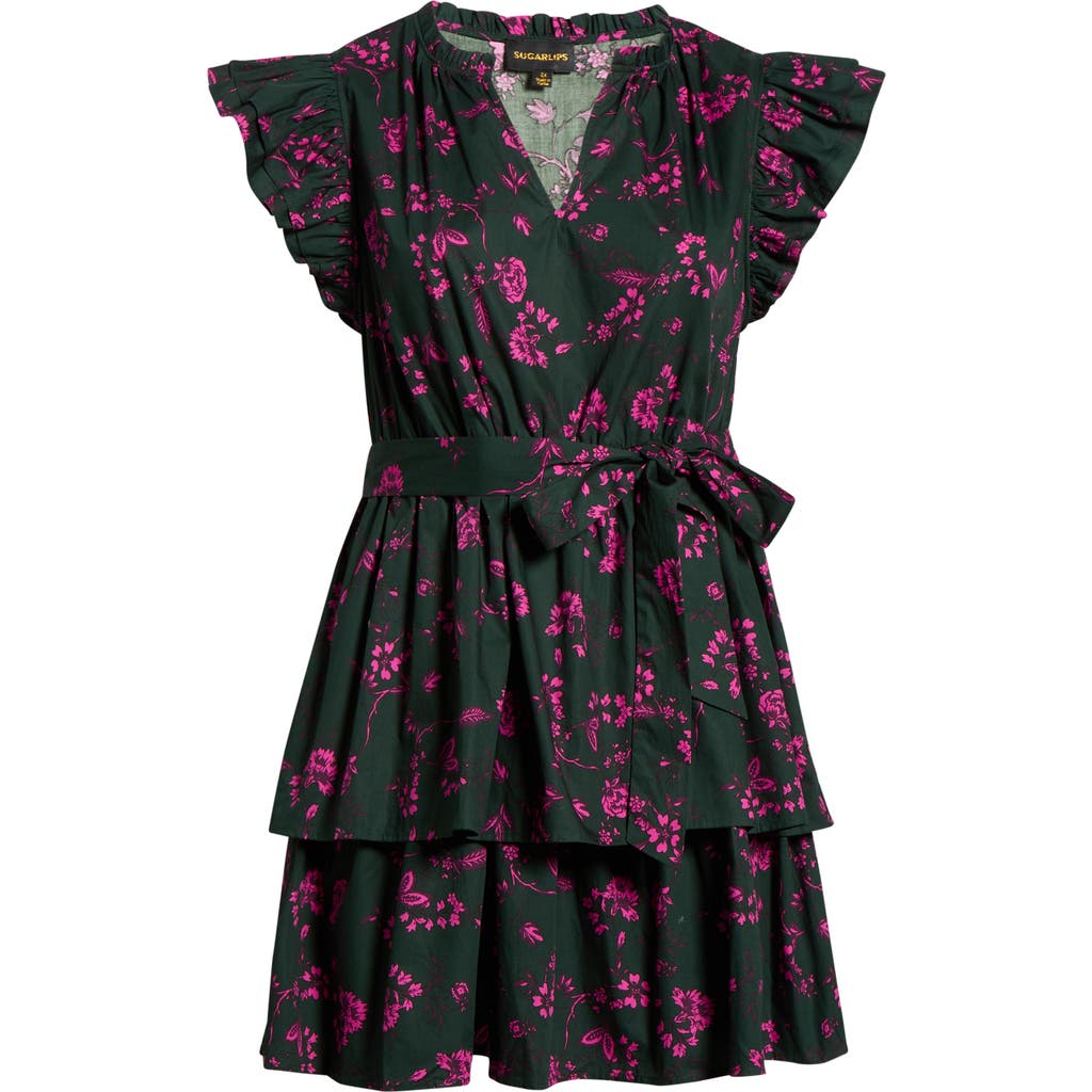 Sugarlips Close To You Marisol Tiered Dress In Black