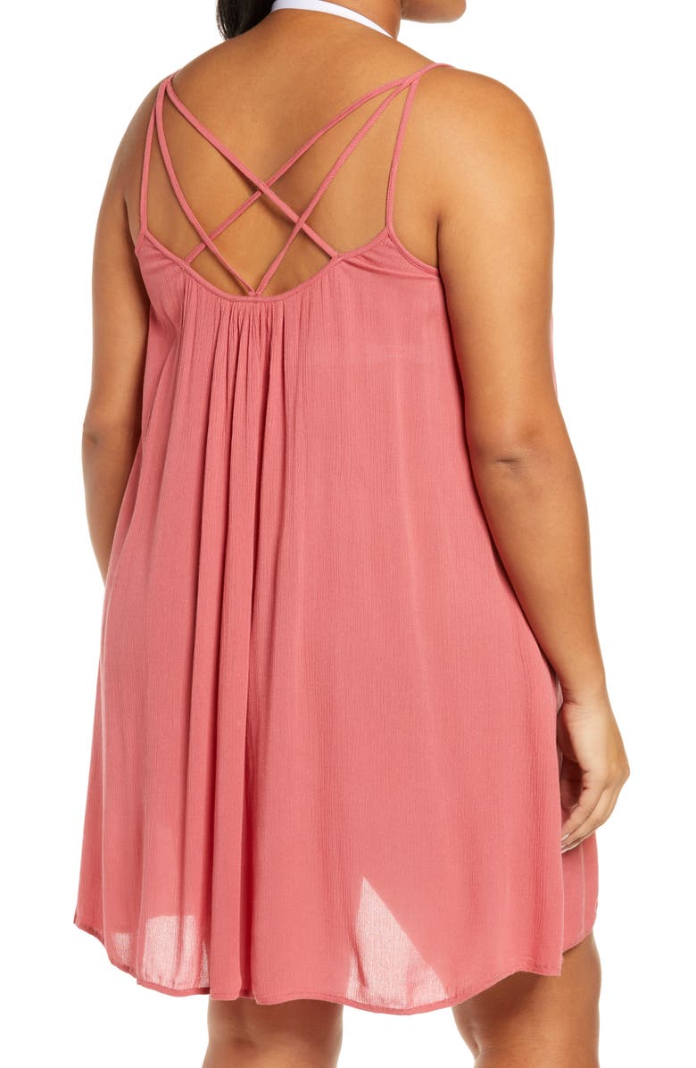 Elan Cover-Up Dress, Alternate, color, Rose