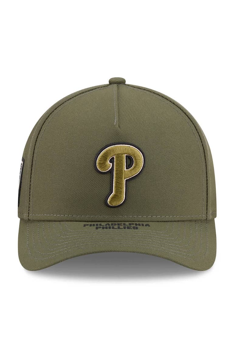 New Era Men's New Era  Olive Philadelphia Phillies 2026 Armed Forces Day 9FORTY Adjustable Hat, Alternate, color, Olive