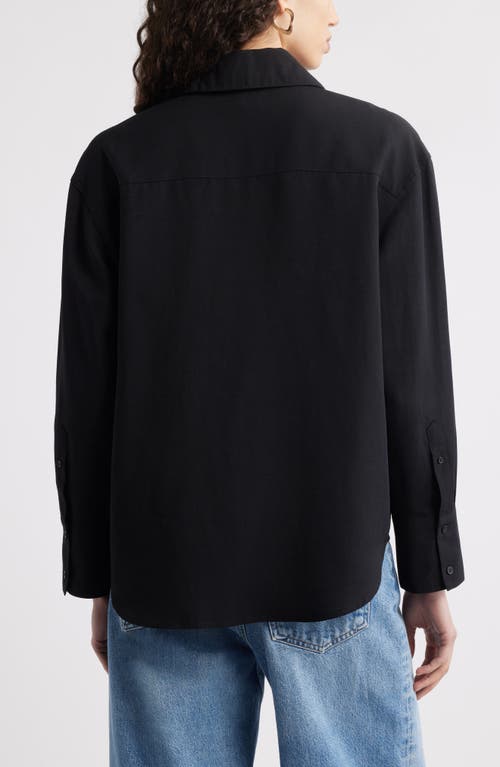 Nordstrom Button-up Shirt In Black