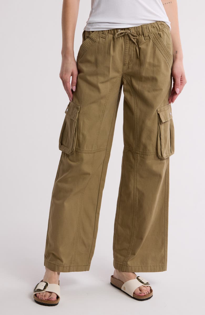 PacSun Drawstring Waist Cargo Pants, Main, color, 