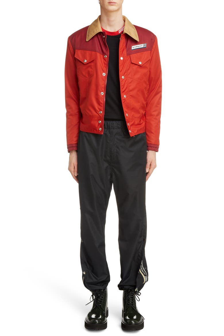 Snap Seam Logo Jogger Pants, Alternate, color, BLACK