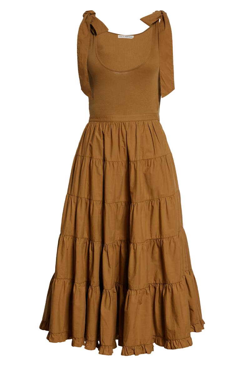 Hope Sleeveless Midi Dress, Alternate, color, TAPENADE