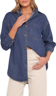 Petal & Pup Anicia Denim Button-Up Shirt
