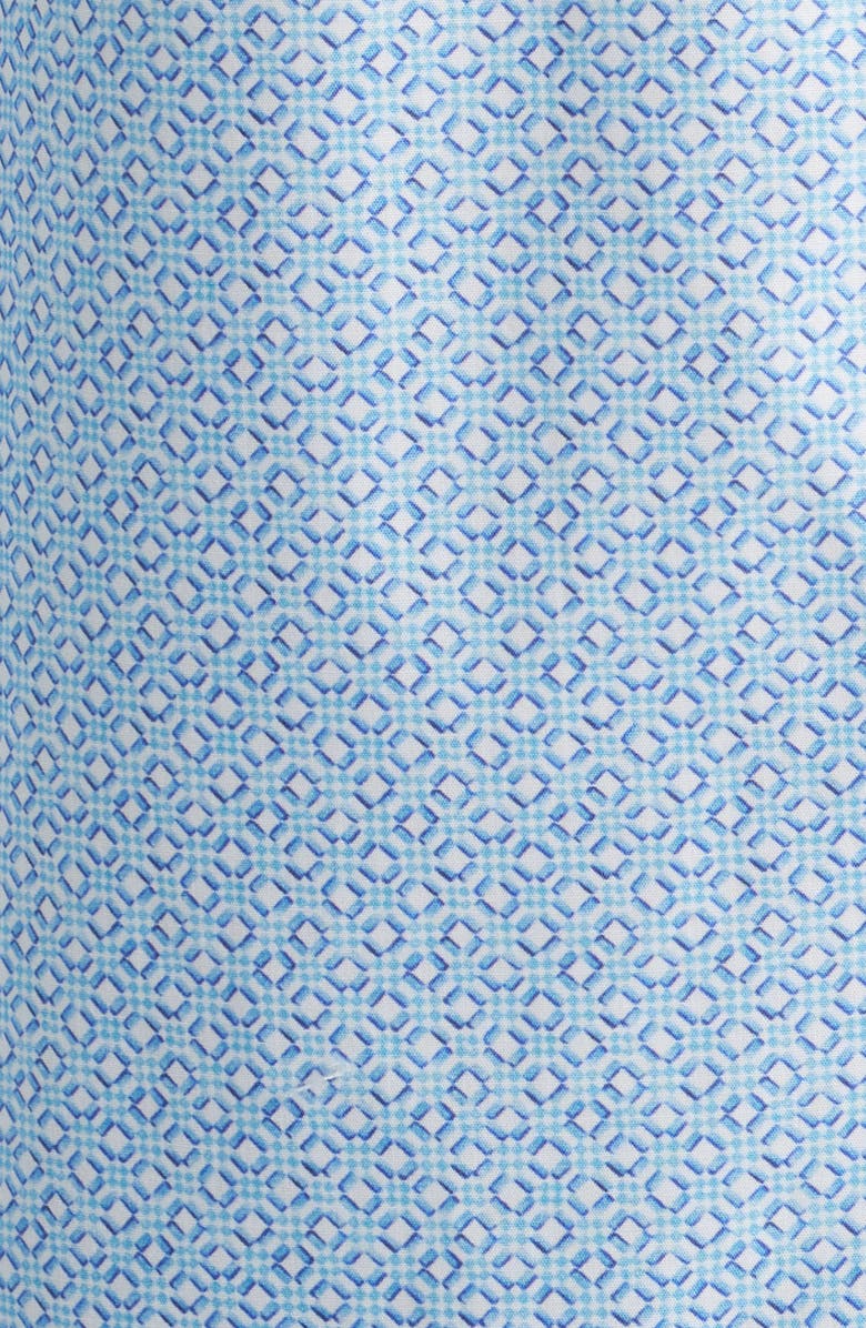 Johnston & Murphy Diamond Print Button-Up Shirt, Alternate, color, Blue