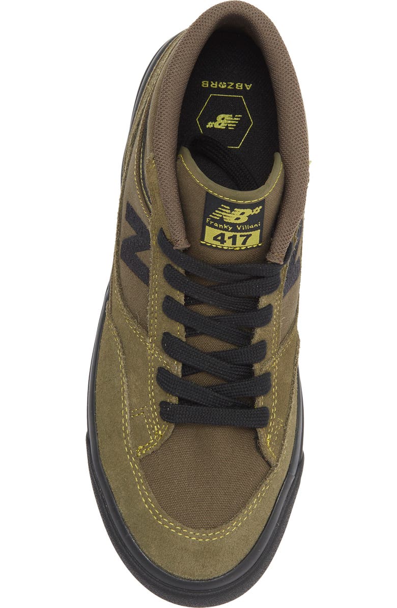 New Balance 417 Franky Villani Sneaker, Alternate, color, Dark Moss/ Black