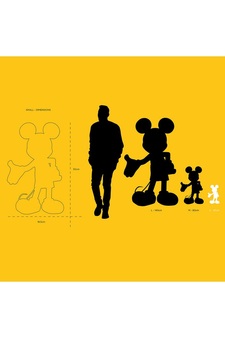 Mickey Mouse Hoppen Figurine, Alternate, color, Taupe, Black / Gold