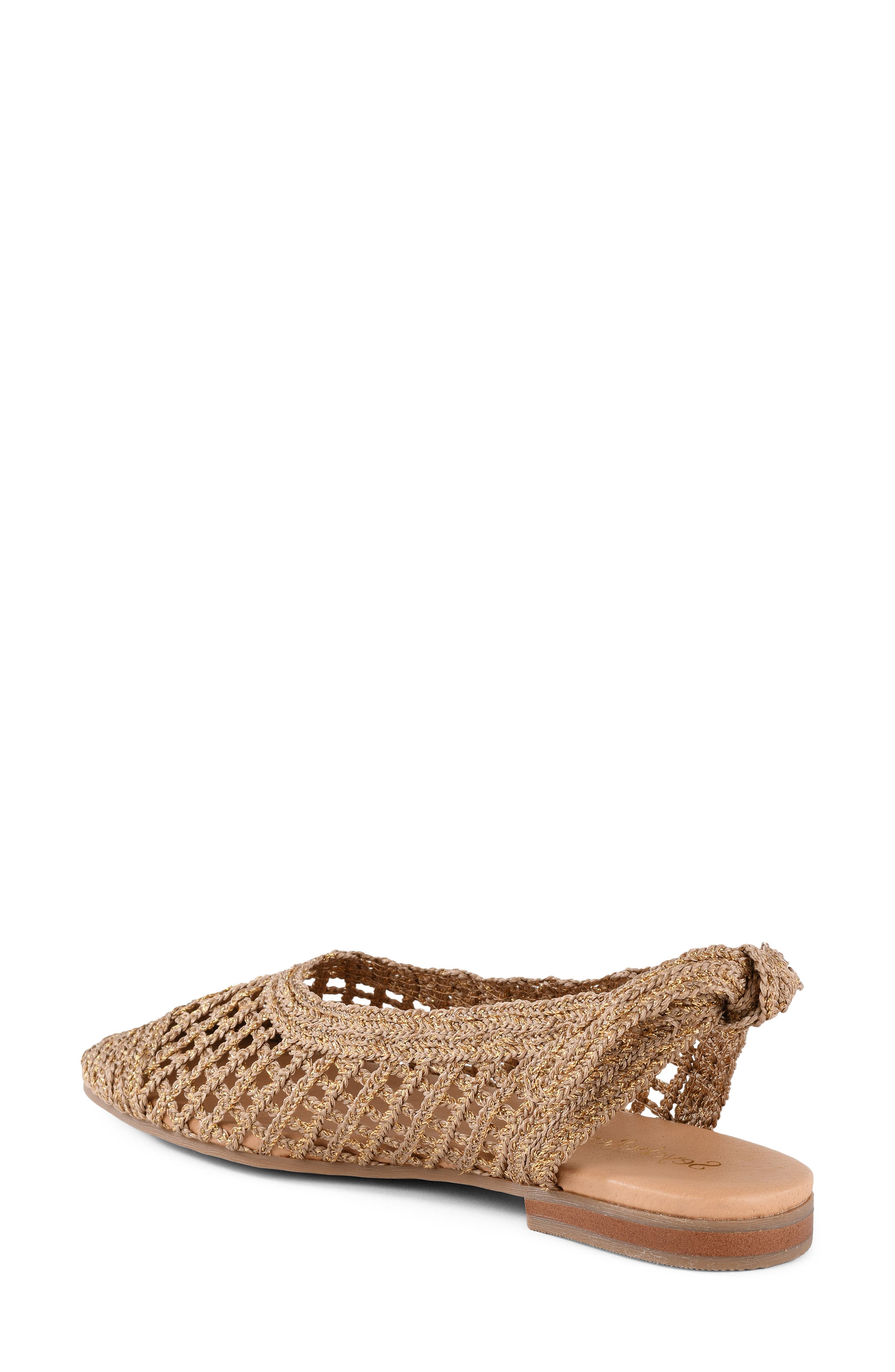 Seychelles Birdie Woven Flat, Alternate, color, Gold