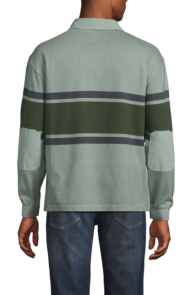 Lands' End Long Sleeve Overdye Rugby Shirt, Alternate, color,