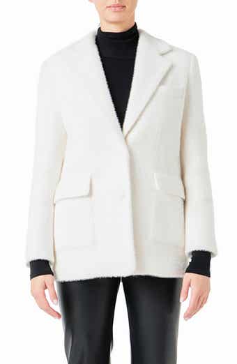 Textured Single Breasted Blazer