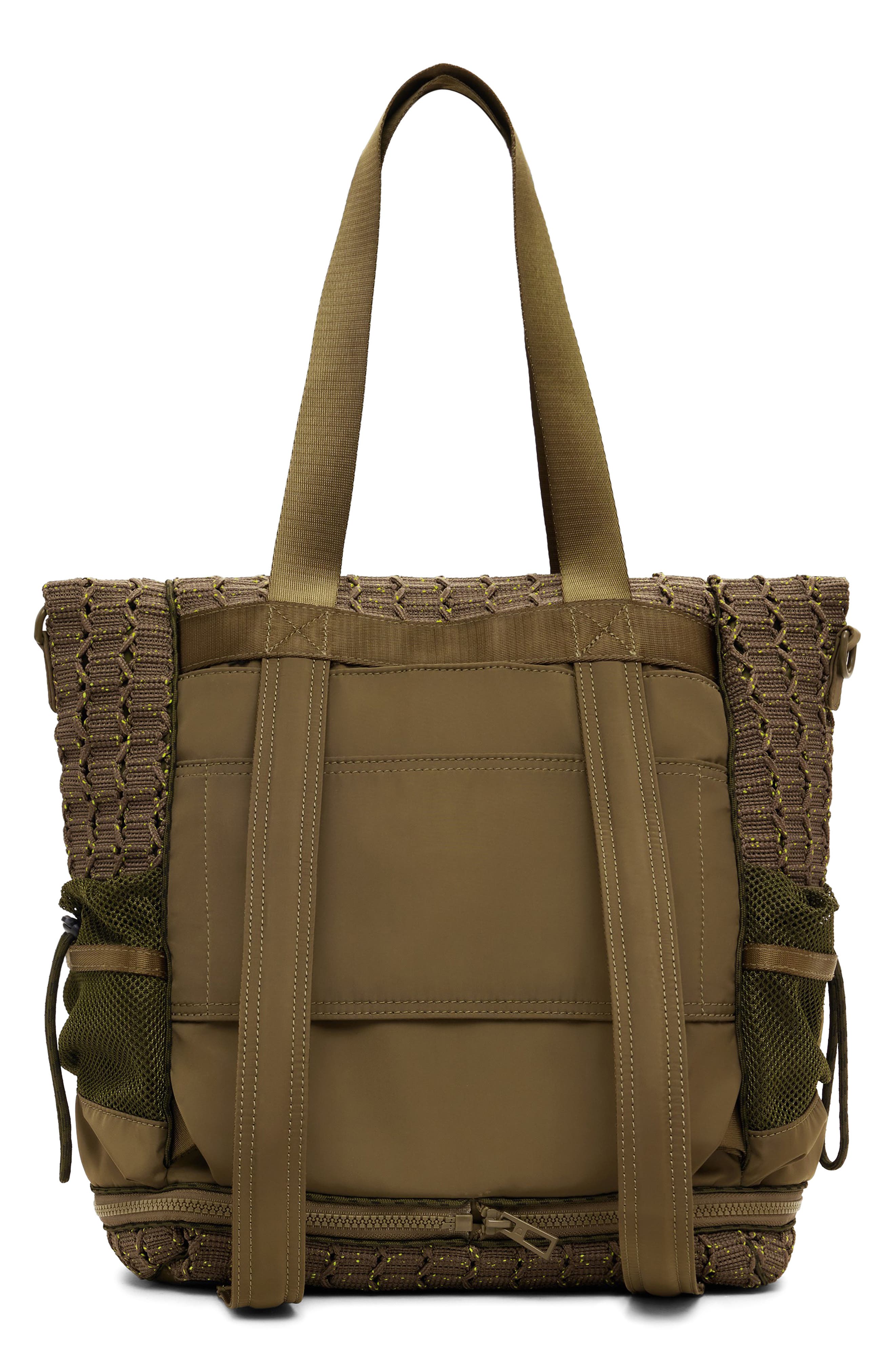 Desigual Mixed Media Big Backpack, Alternate, color, Khaki