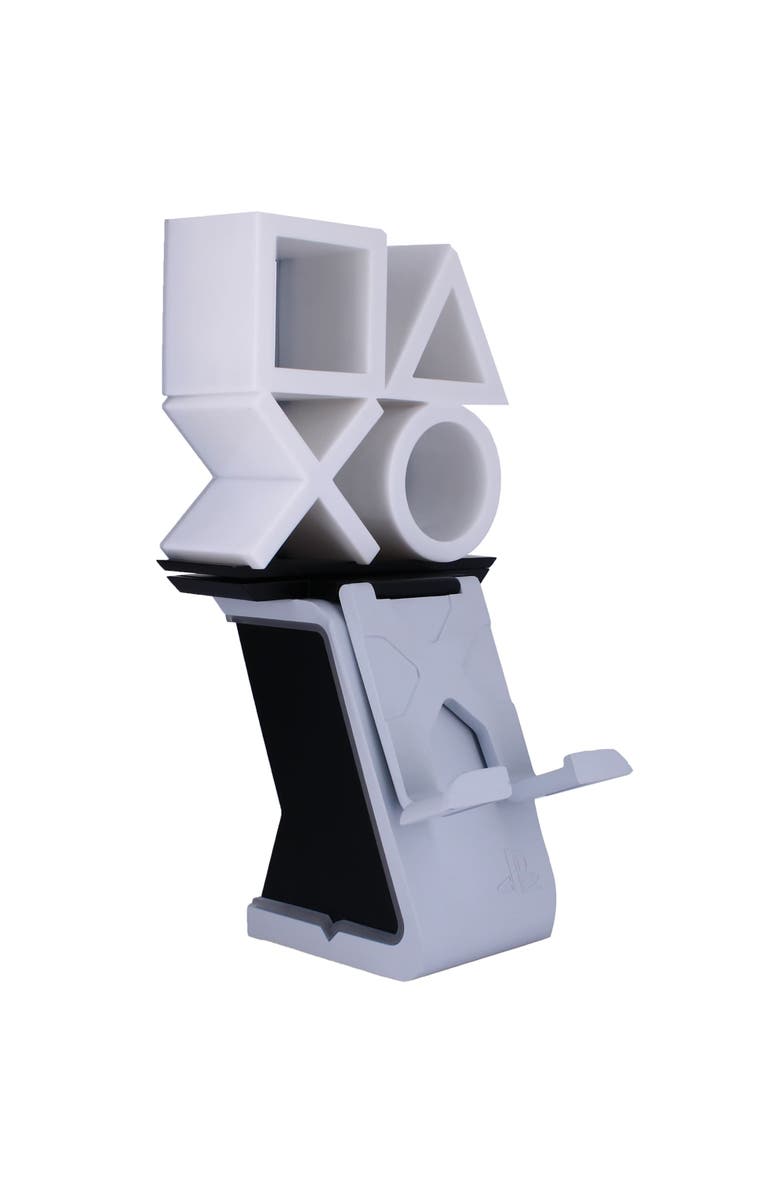 Exquisite Gaming Cable Guys Led Ikons Playstation Logo Charging Phone & Controller Holder, Main, color, Multicolored