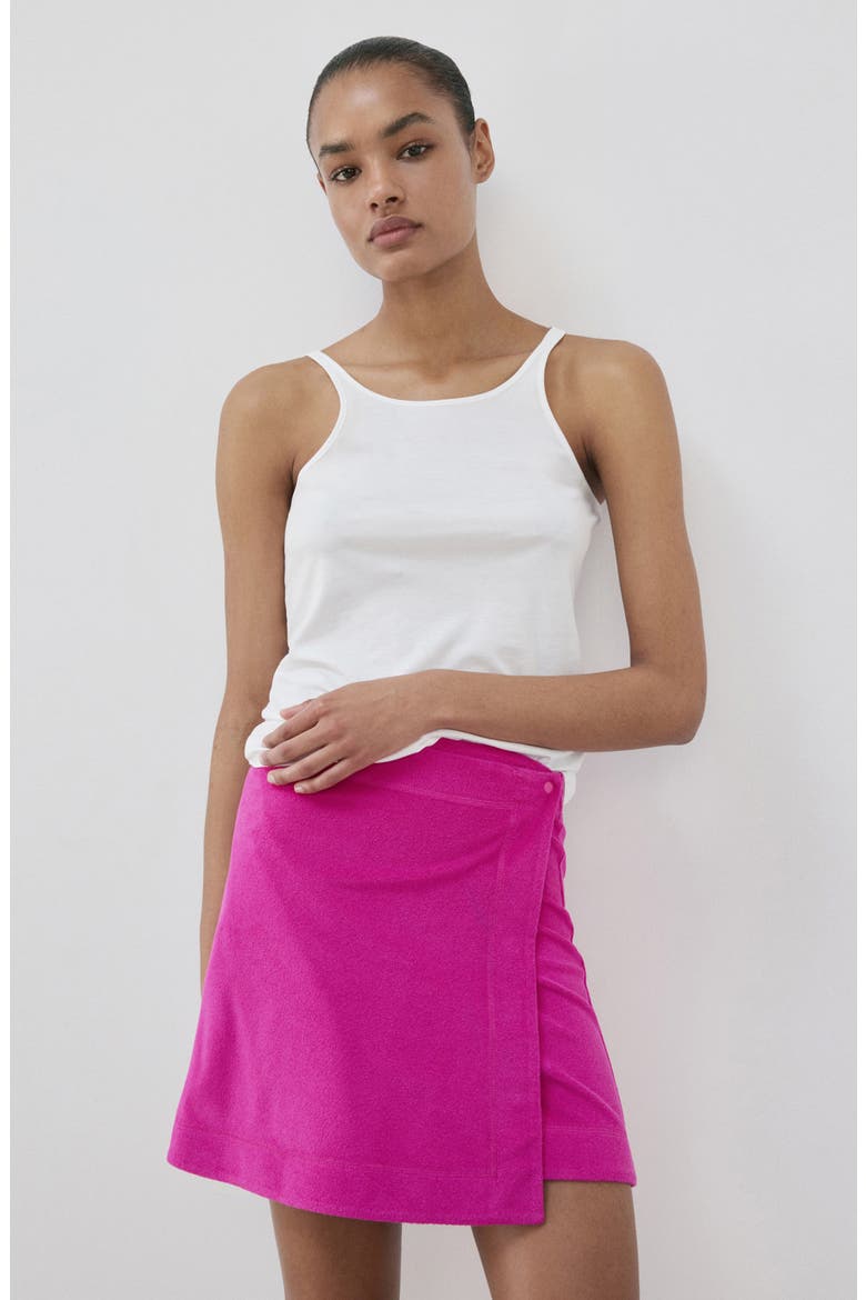 Terry Miniskirt, Alternate, color, FUCHSIA