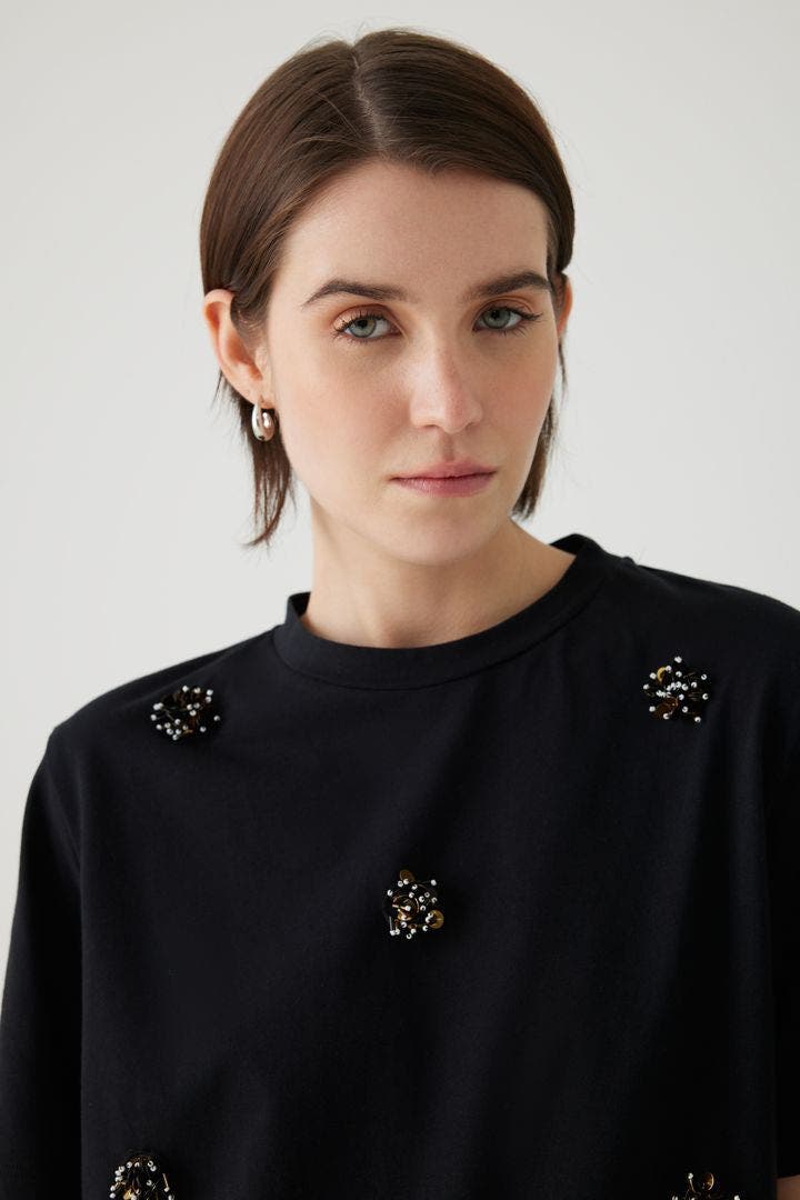 Bexley Jewel Neck T Shirt - image 2