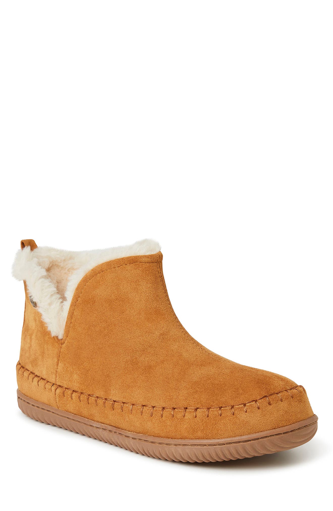 Brix Faux Fur Lined Slipper, Main, color, WHISKEYDNU