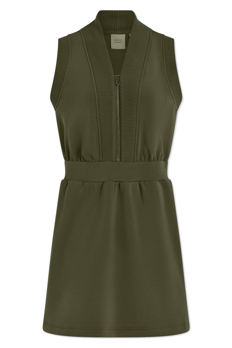 Polyanna Knit Half Zip Dress, Alternate, color, THYME