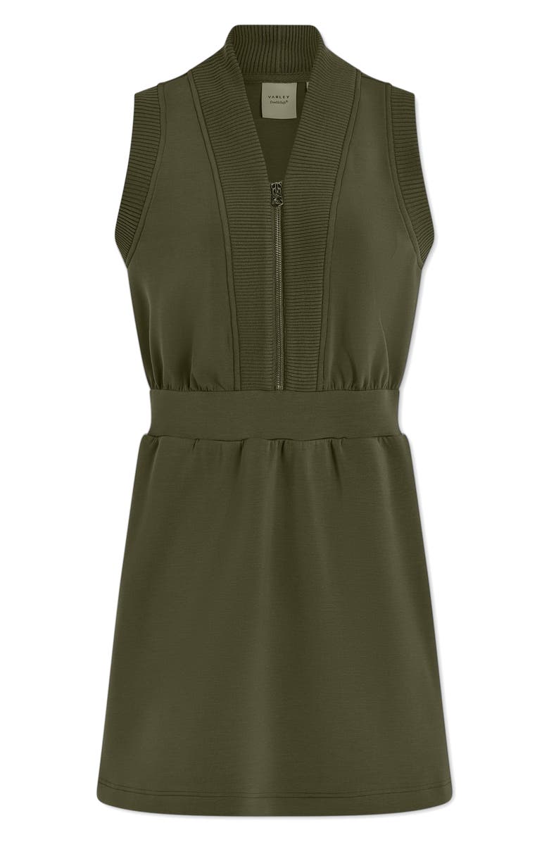Varley Polyanna Knit Half Zip Dress, Alternate, color, Thyme