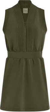 Varley Polyanna Knit Half Zip Dress