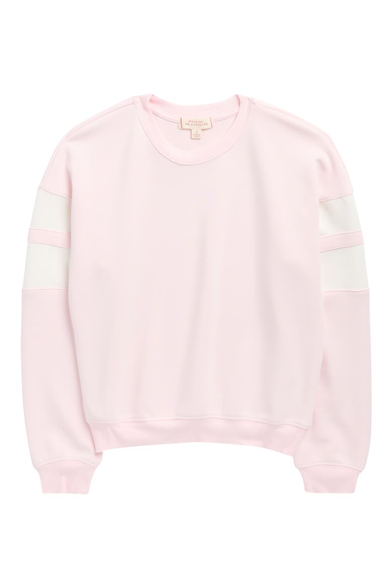 Kids' Athlete Stripe Cloud Sweatshirt, Main, color, PINK