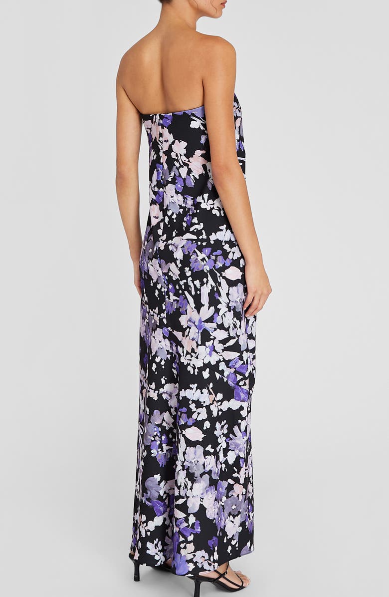 Club Monaco Floral Strapless Maxi Dress, Alternate, color, 