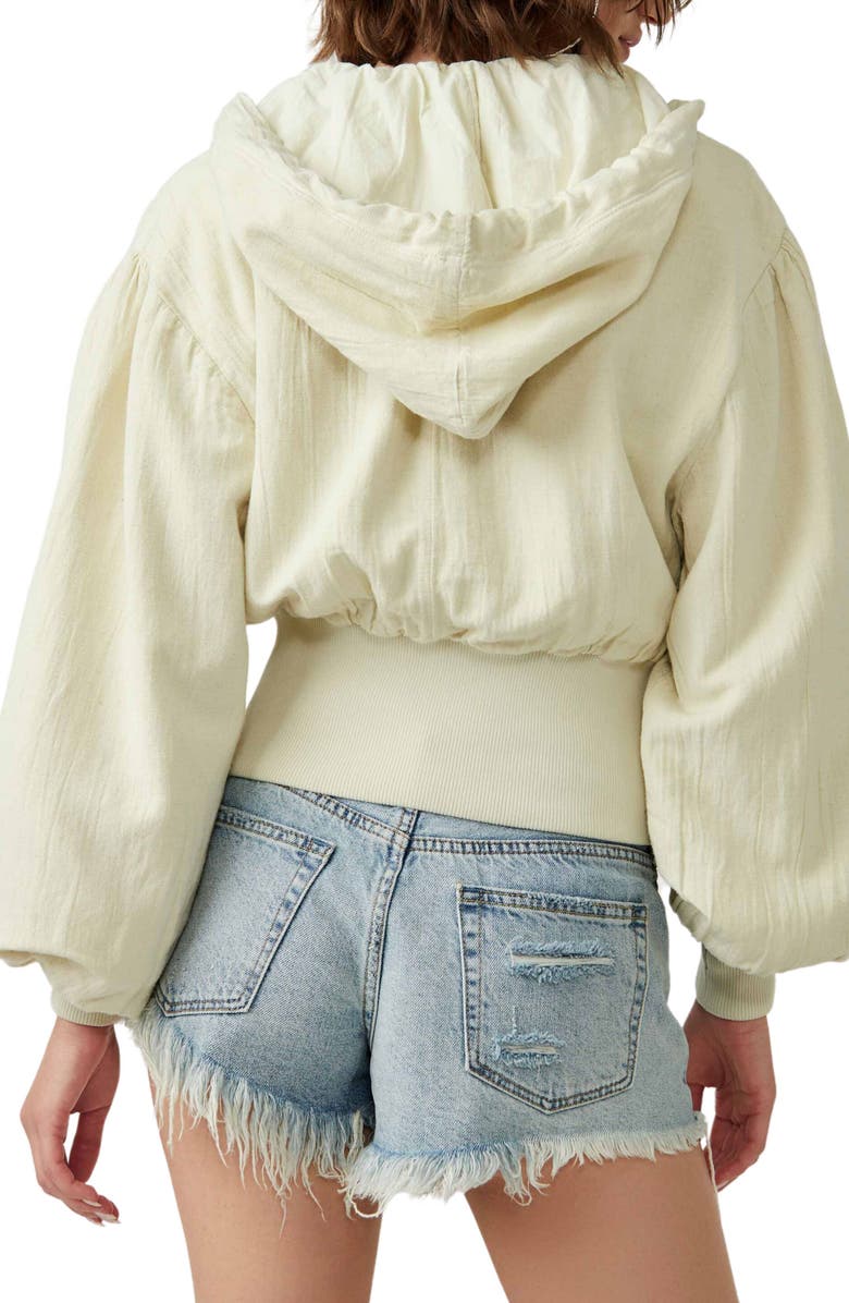 Free People Hannah Hooded Beach Bomber Jacket, Alternate, color, 