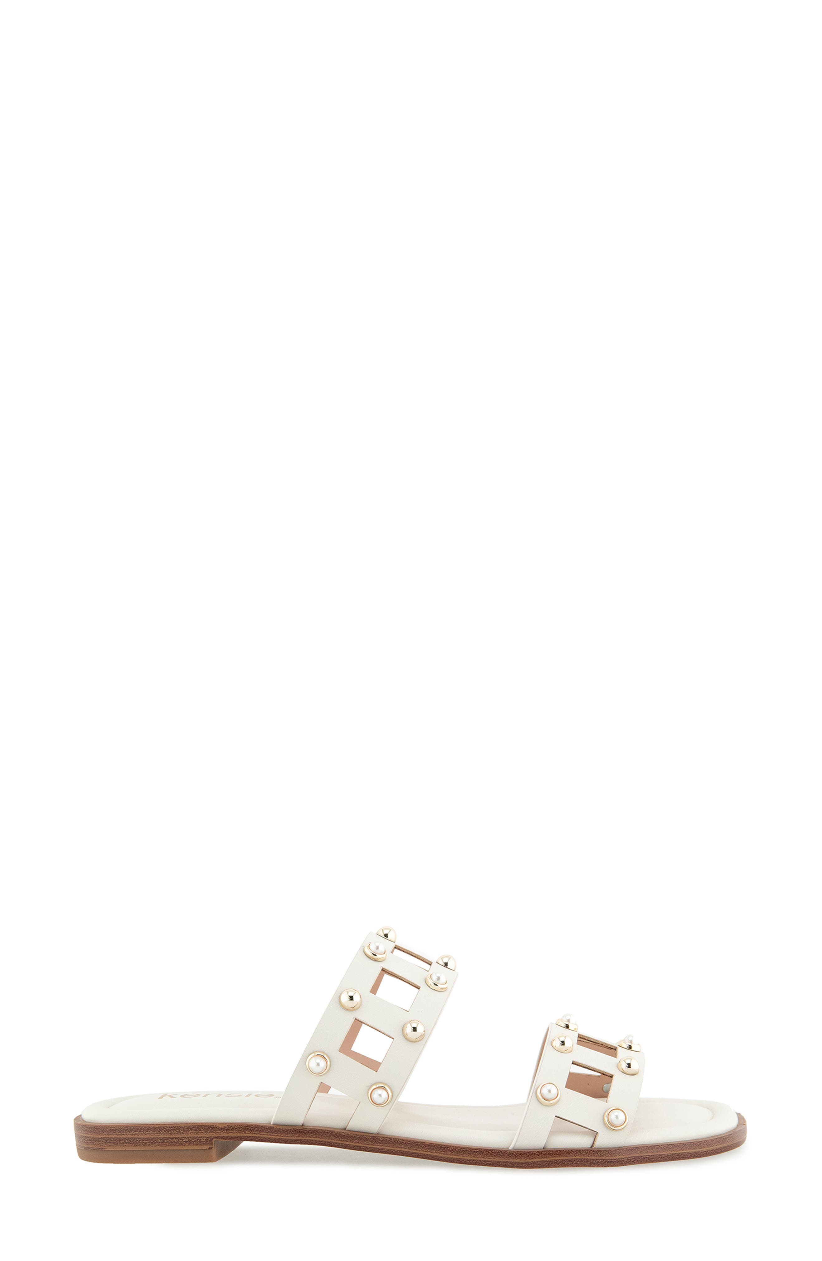 Kensie Rosaly Sandal, Alternate, color, Off White