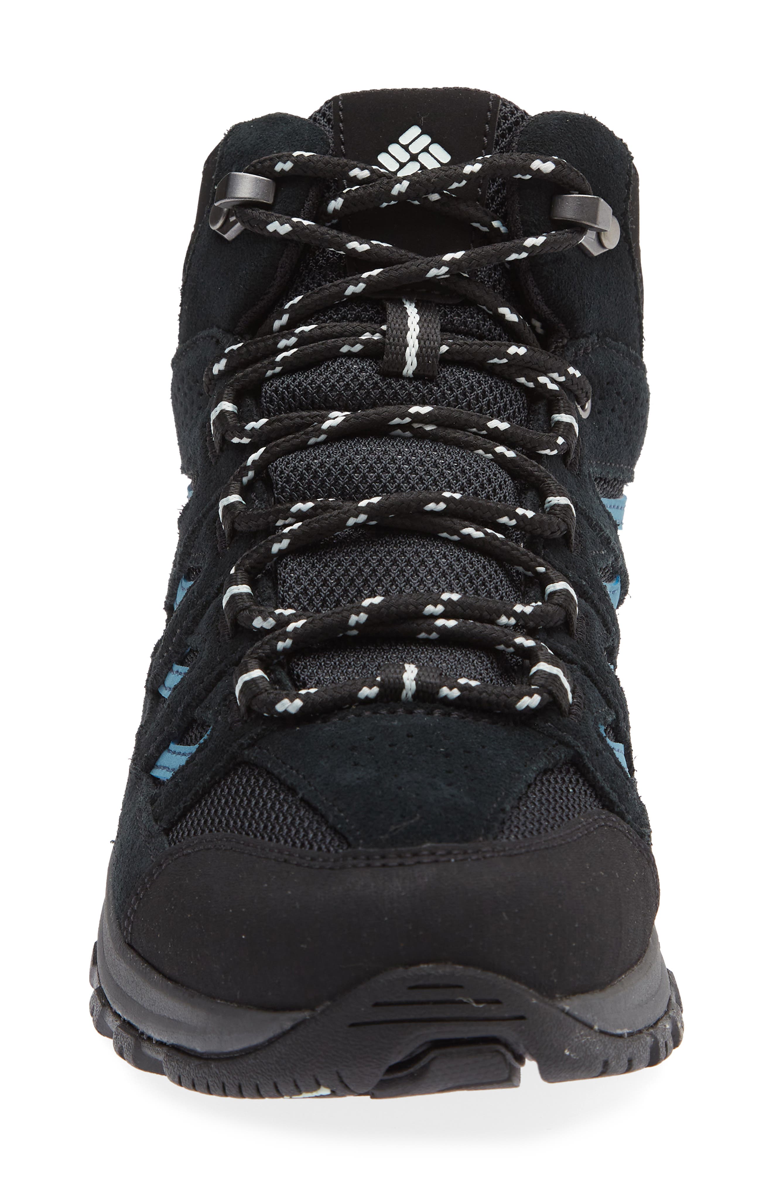 Columbia Crestwood Hiking Shoe, Alternate, color, Black/ Skylight