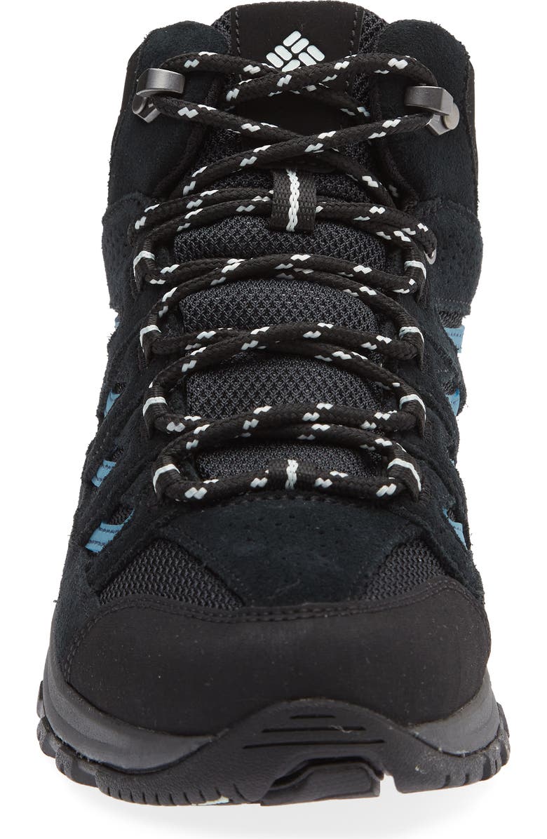 Columbia Crestwood Hiking Shoe, Alternate, color, Black/ Skylight