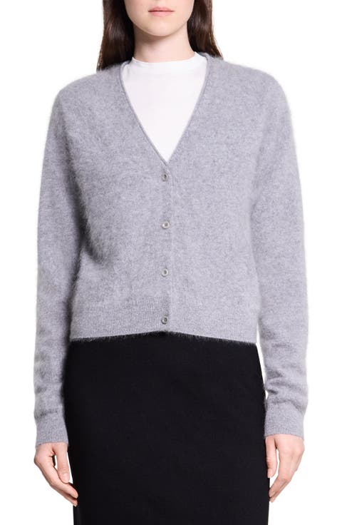 Cropped V-Neck Cardigan