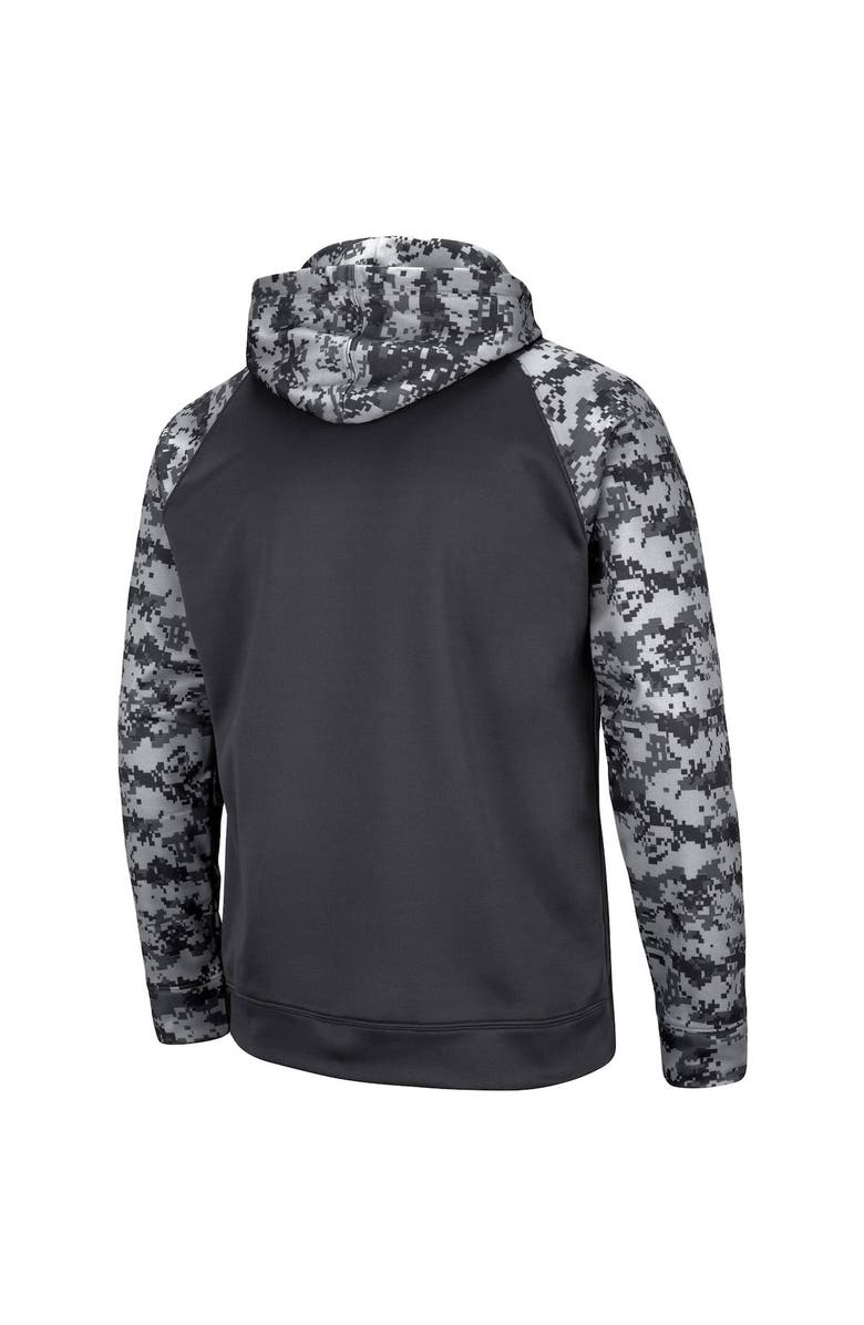 COLOSSEUM Men's Colosseum Charcoal Syracuse Orange OHT Military Appreciation Digi Camo Big & Tall Pullover Hoodie, Alternate, color,