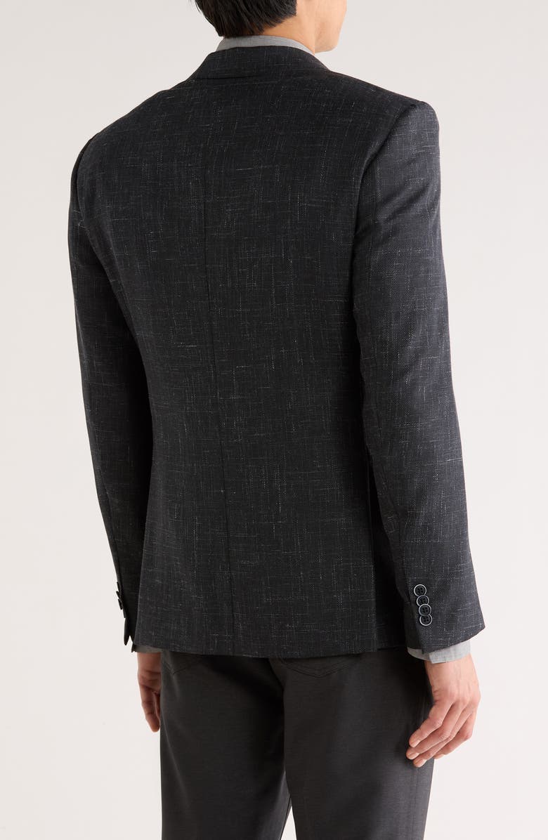 John Varvatos Star USA Bedford Wool Blend Blazer, Alternate, color, Black