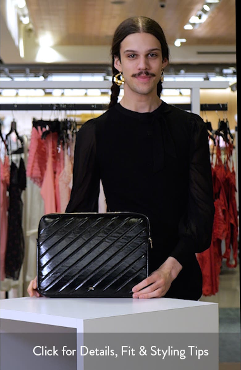 Quilted Faux Leather Laptop Case, sales video thumbnail