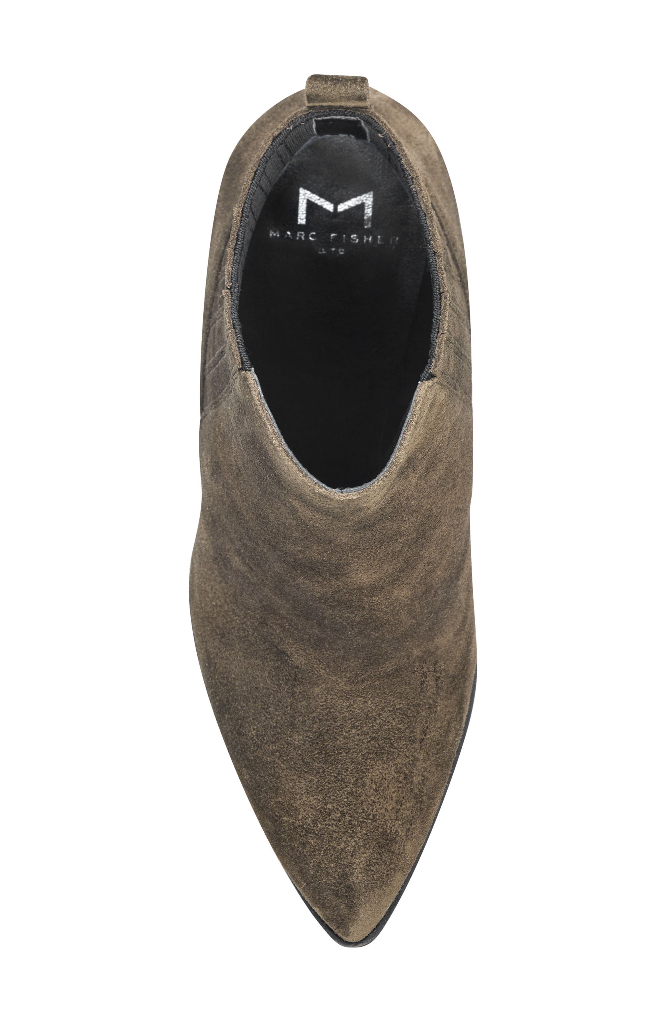 Alva Bootie, Alternate, color, OLIVE SUEDE
