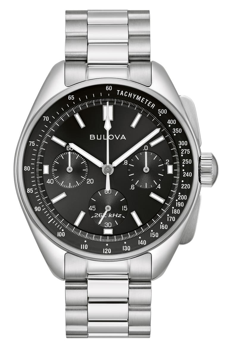 Lunar Pilot Chronograph Watch, 43.5mm, Main, color, SILVER-TONE