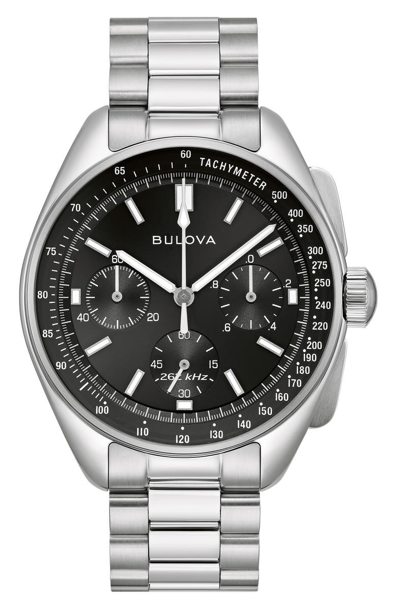 BULOVA Lunar Pilot Chronograph Watch, 43.5mm, Main, color, 