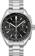 BULOVA Lunar Pilot Chronograph Watch, 43.5mm